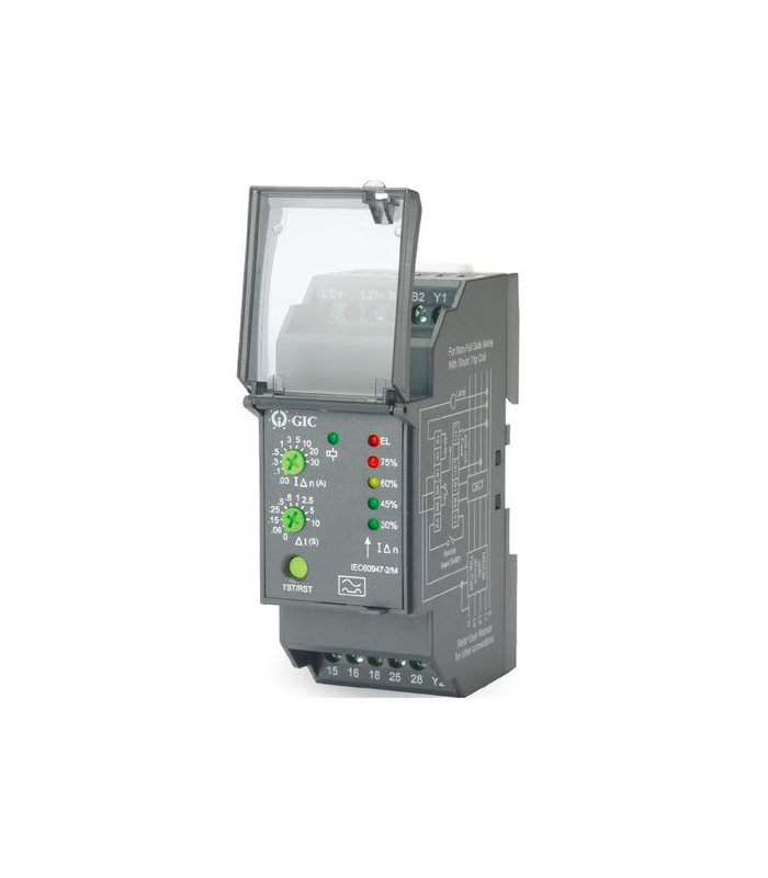 Relais différentiel 30mA-30A 17G715GF2 GIC – Image 2