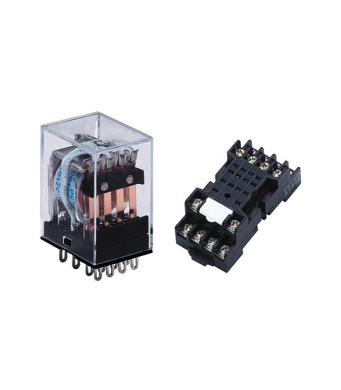 JZX-22F/4Z AC220V Relais a 14 broches avec socle CHINT – Image 2