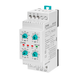 Relais de contrôle tension triphasé à séquence de phase réglable