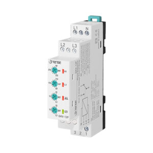 Relais de contrôle tension triphasé réglable avec séquence de phases