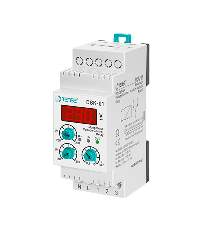 Relais de contrôle de tension monophasé réglable