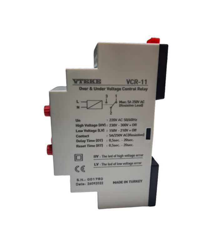Relais de Protection de Tension Monophasé VCR-11 – Image 2