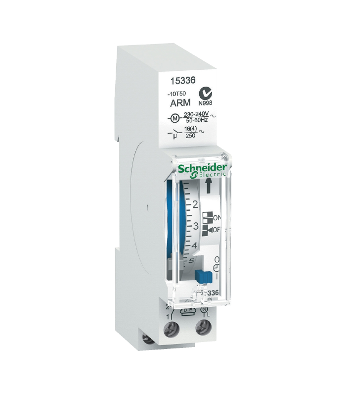 Interrupteur horaire 24H 1canal réserve de marche 100h